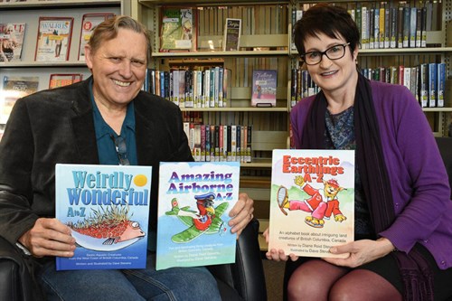 Dave Stevens With Wife And Books